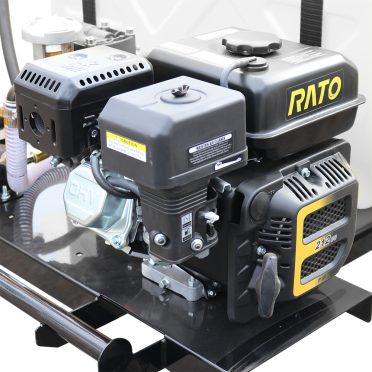 Rato 7HP gas engine on 60-gallon tree skid sprayer