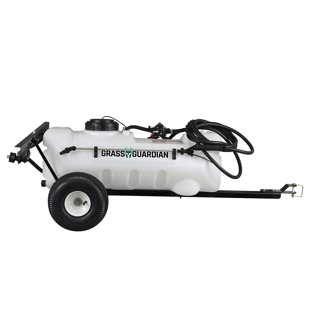 15 Gallon Trailer Broadcast Sprayer, 7 Foot Swath